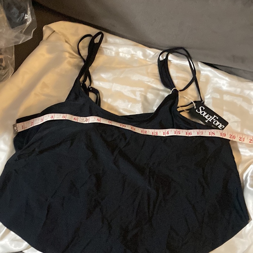SouqFone Ruffled Flounce Top with High Waisted Bottom Bikini Set Size: XXL * - Picture 11 of 15
